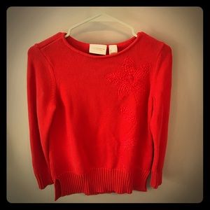 NWOT LIZ Claiborne Orange Sweater